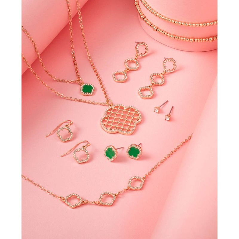 Pavé Edge Double Layer Necklace