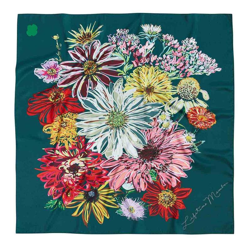 Lifetime Member Floral Scarf