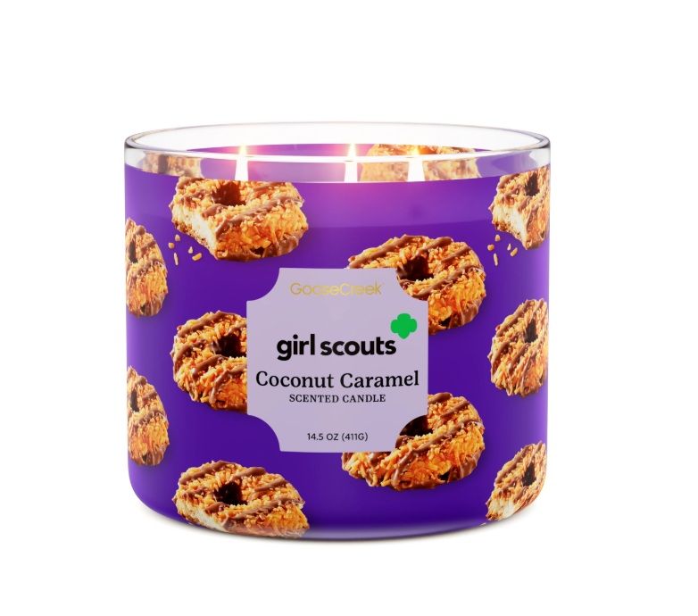 Girl Scouts Coconut Caramel 3-Wick Candle