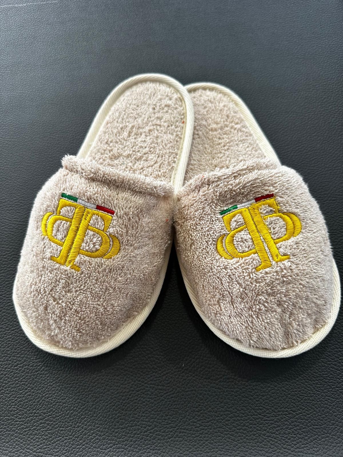 50 Paia Ciabattine in spugna ricamo logo incluso