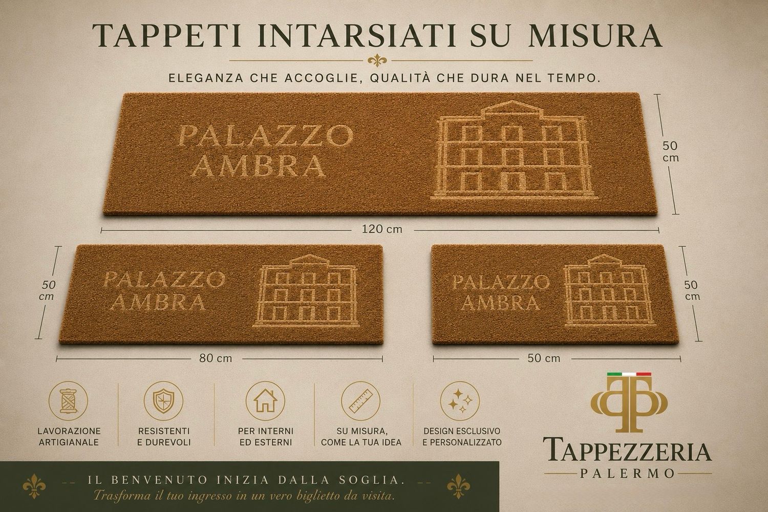 Tappeto logo personalizzato