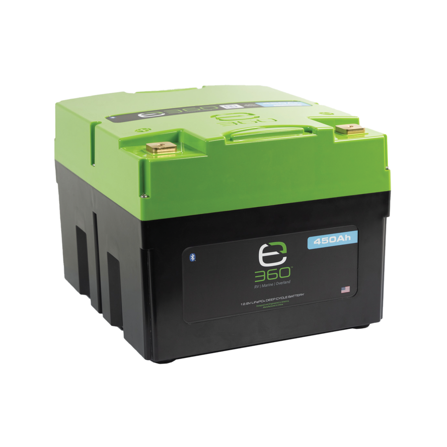 E360 12.8V 450Ah LiFePO4 Deep Cycle Battery with Bluetooth. [A]