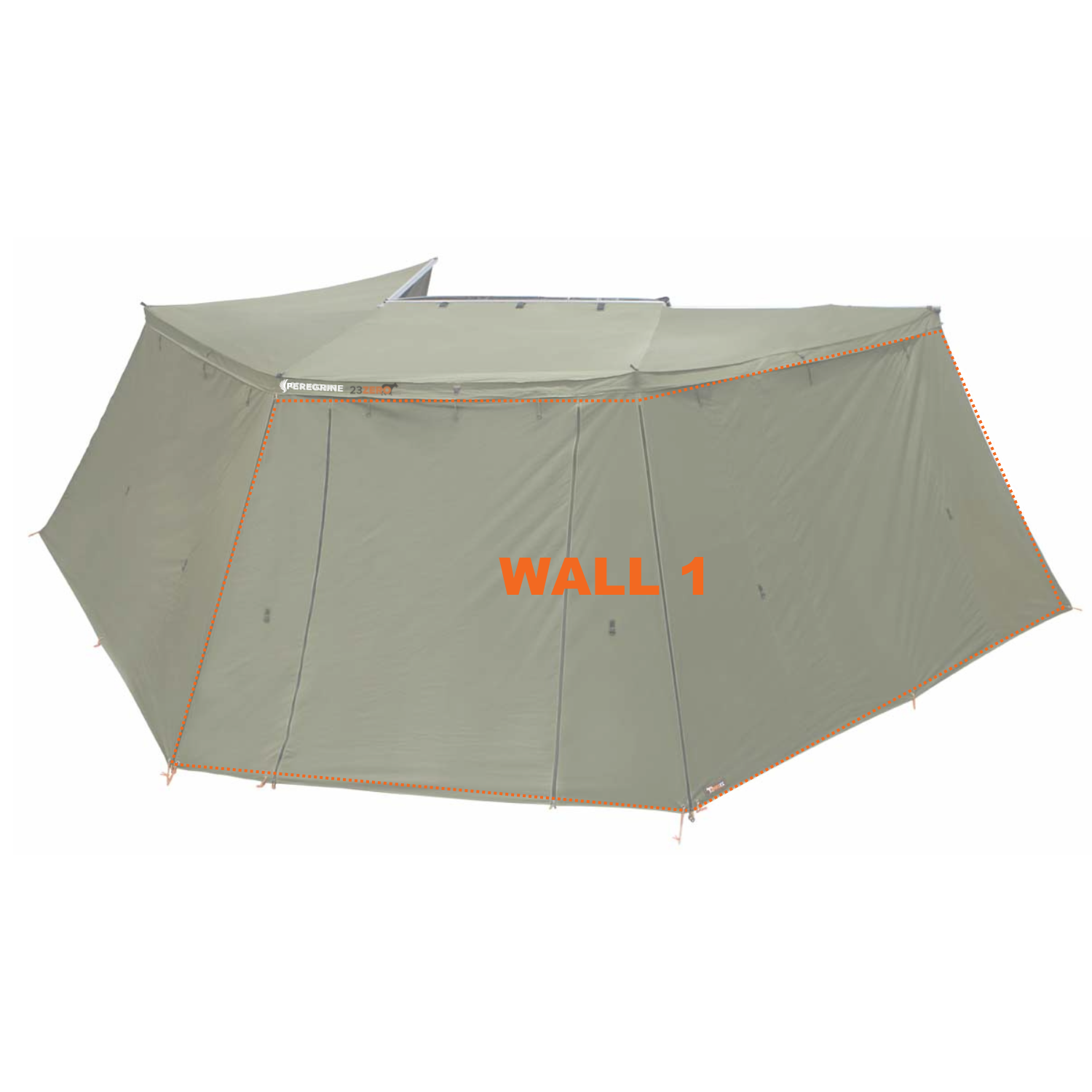 CO-Peregrine 270 Left 1.0 Wall Set (W1+W2 Fits 5 Arm Awnings)