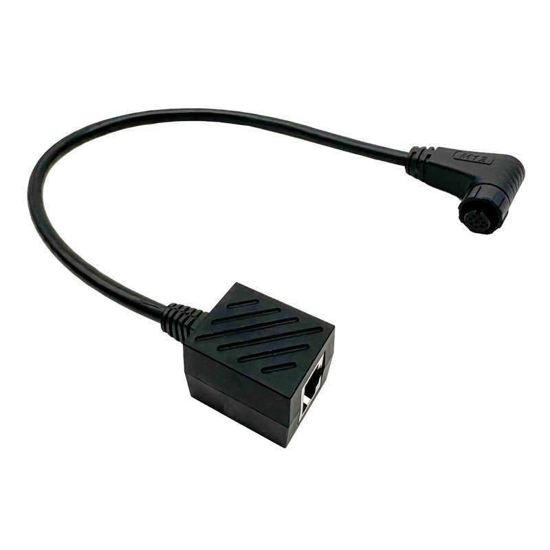 E360 CAN Bus to Victron Communication Adapter Cable: 300mm M12 Connector to RJ45 Jack [A]