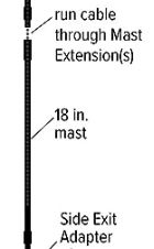 weBoost 18 Inch Replacement Mast for Drive OTR Antenna weBoost 18 Inch Replacement Mast for Drive OTR Antenna