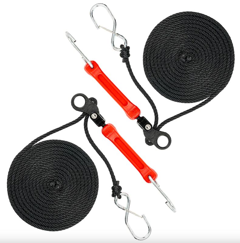 Perfect Tie Down - 12' Rope Lock Tie Down w/Bungee - Red - 2 Pack Perfect Tie Down - 12' Rope Lock Tie Down w/Bungee - Red - 2 Pack