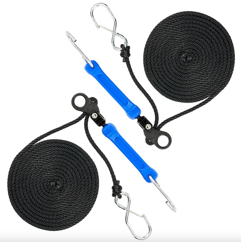 Perfect Tie Down - 12' Rope Lock Tie Down w/Bungee - Blue - 2 Pack Perfect Tie Down - 12' Rope Lock Tie Down w/Bungee - Blue - 2 Pack