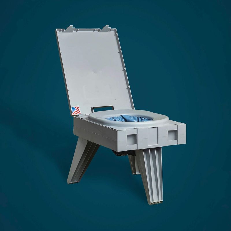 Cleanwaste GO Anywhere Portable Toilet - Gray Cleanwaste GO Anywhere Portable Toilet - Gray