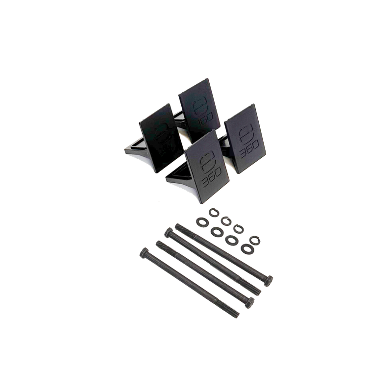 E360 EX2 2-Battery Tie Down Add-On Kit. Compatible with EX2 Edge series batteries. An EX2 base mounting kit is required for any Add-On kit.   [A]