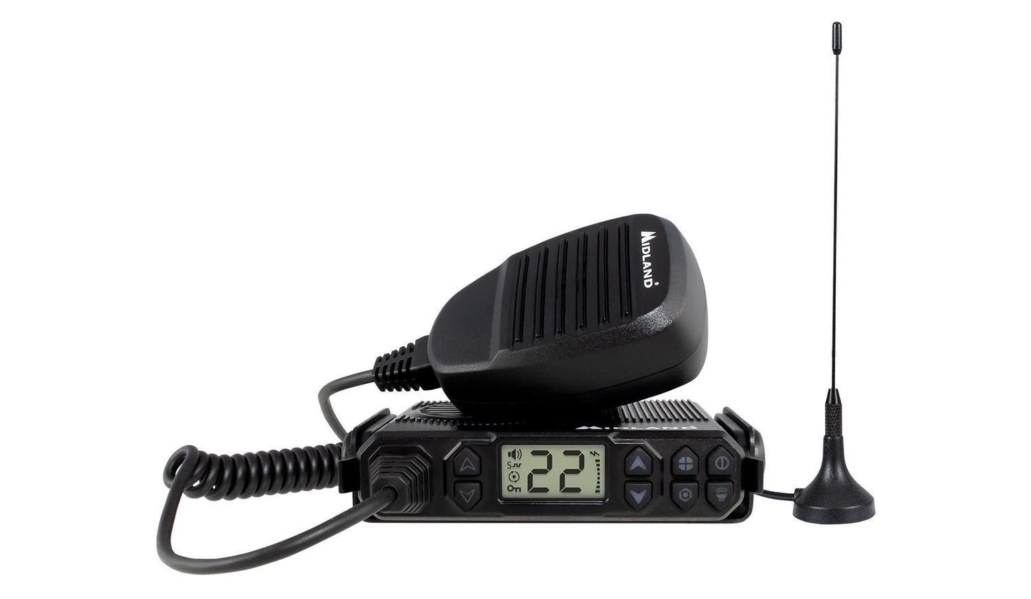 Midland Micro Mobile 5 Watt GMRS Radio with Weather and Magnetic Mount Antenna [A]