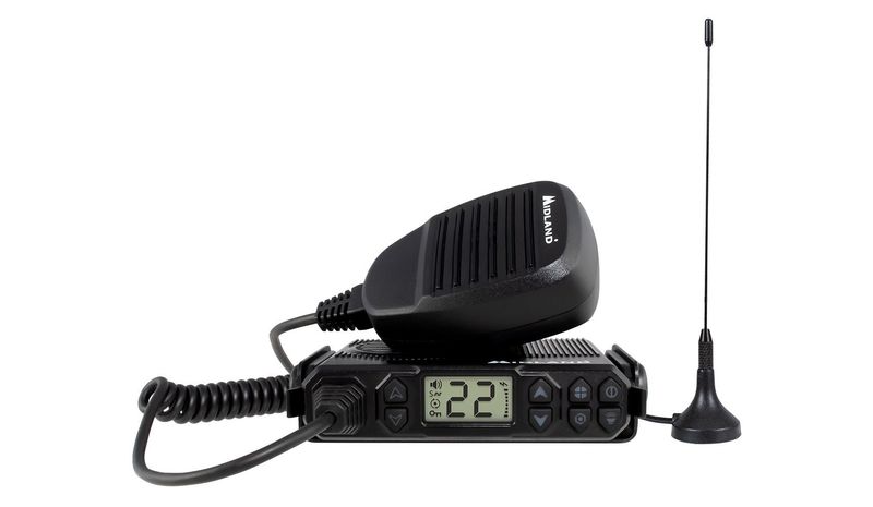 Midland Micro Mobile 5 Watt GMRS Radio with Weather and Magnetic Mount Antenna [A]