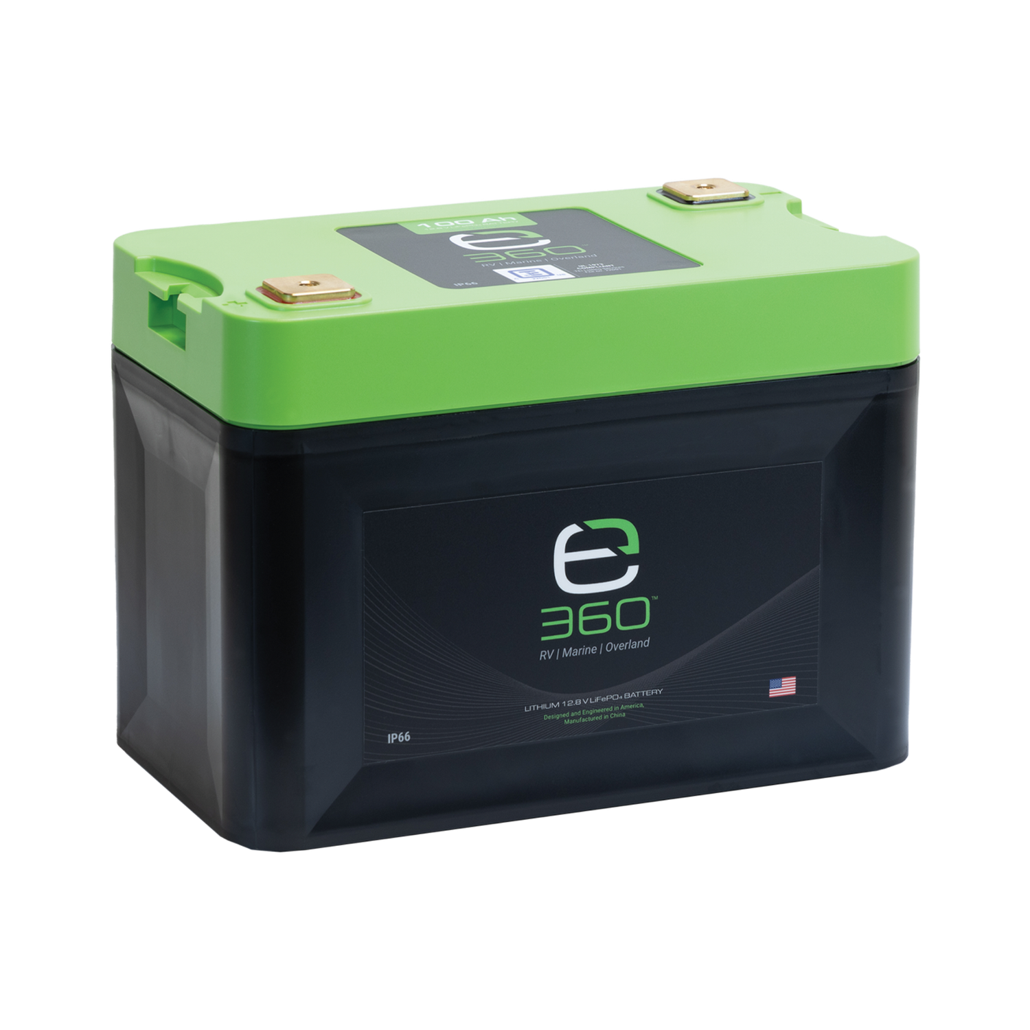 E360 12.8V 102Ah G27 High-Density LiFePO4 Deep Cycle Battery [A]
