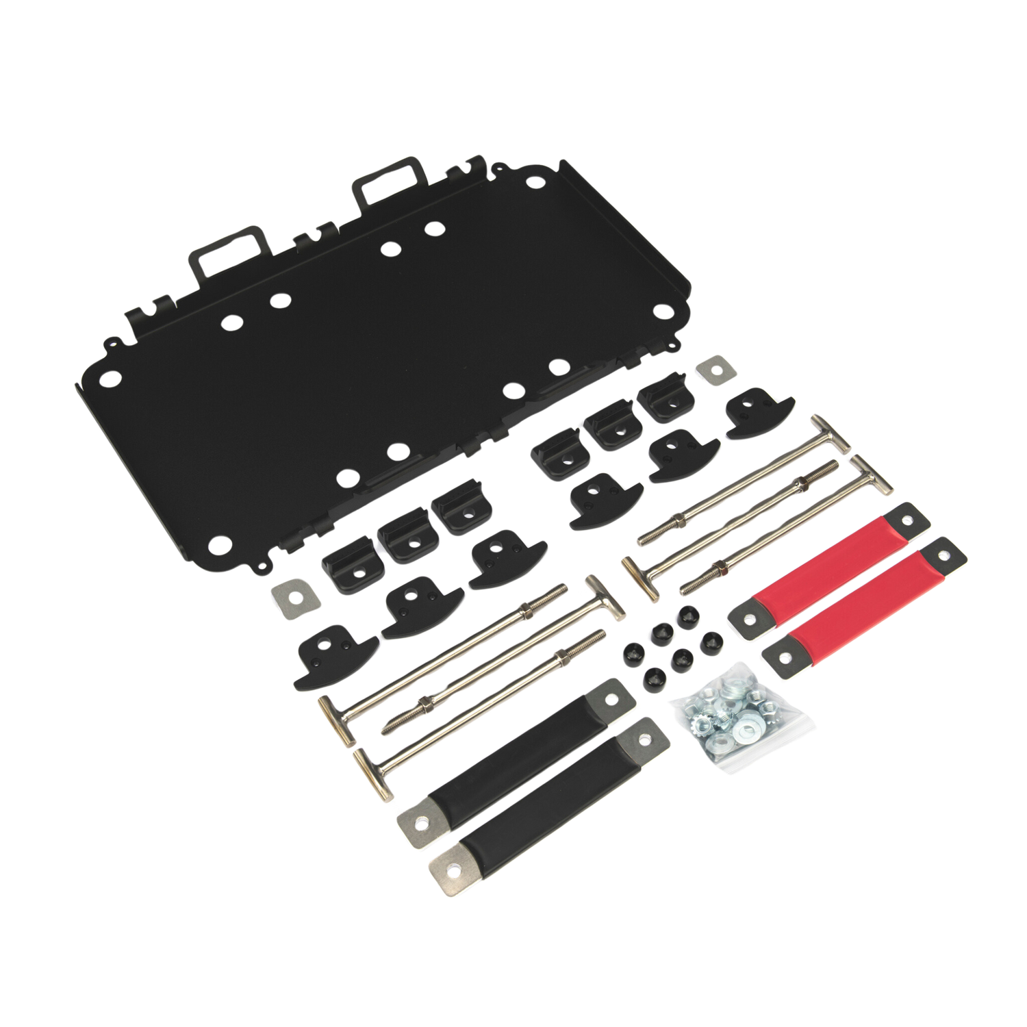 E360 Group 24 - 60, 80, 95 Ah Triple Tie Down Tray System with Two Sets of Bus Bars. [C]