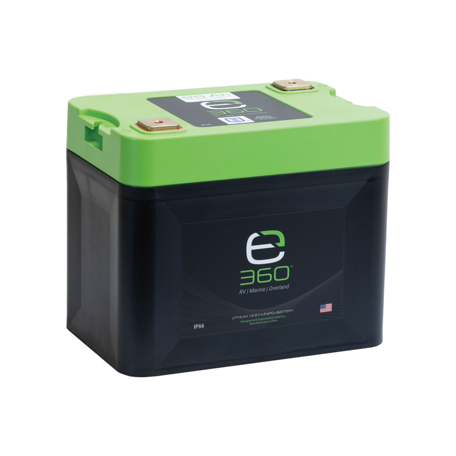 E360 12.8V 95Ah G24 Extreme-Density LiFePO4 Deep Cycle Battery [A]