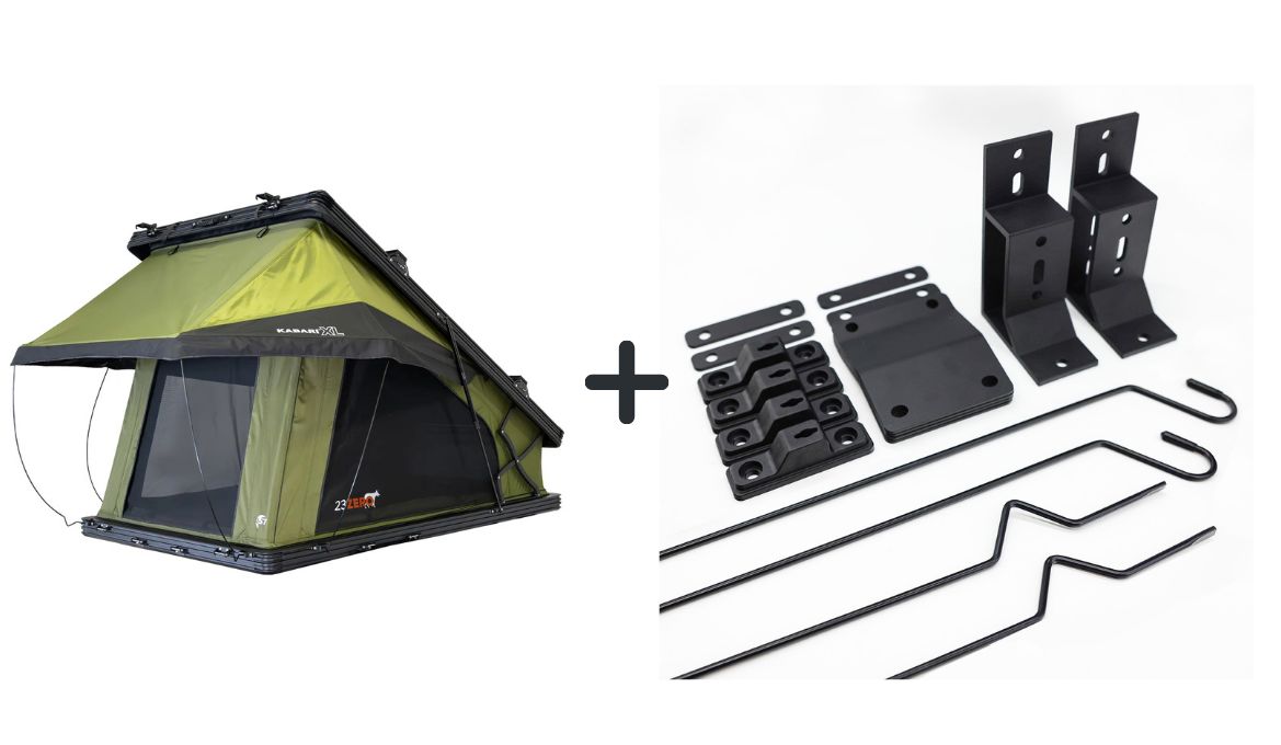 Kabari XL Hardshell Tent + Awning Mount Kit + Ext Window Pole Kit