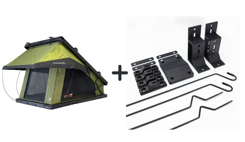 Kabari XL Hardshell Tent + Awning Mount Kit + Ext Window Pole Kit