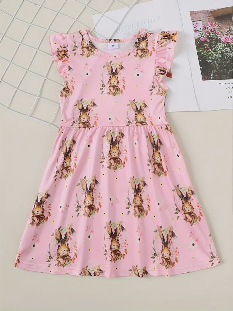 Girls Easter Rabbit Dress