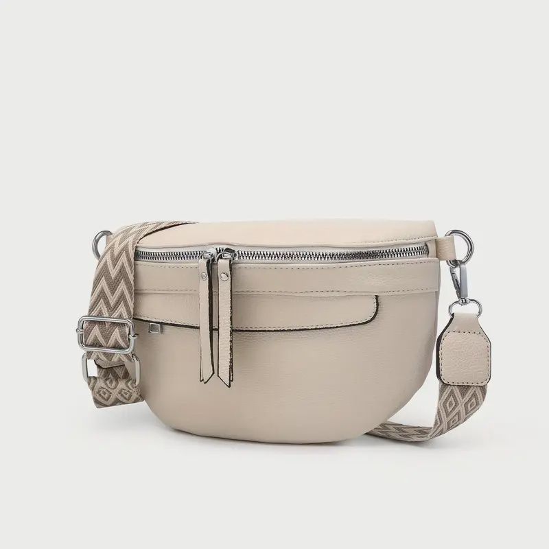 Simple And Trendy Cream Single Shoulder Crossbody Bag for The Masses