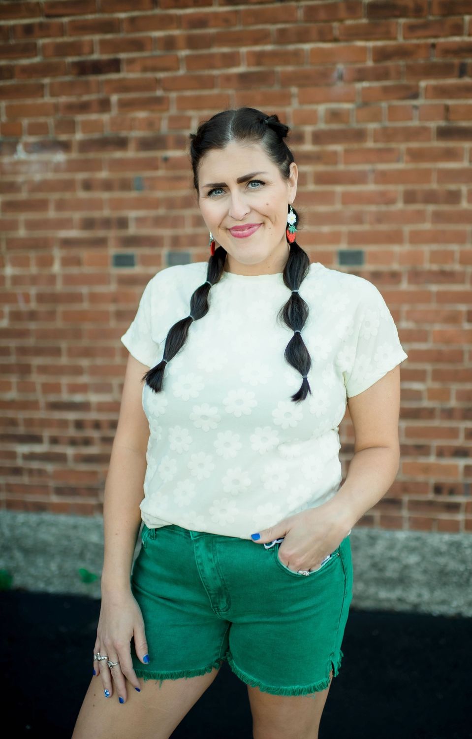 BomBom Textured Flower Top
