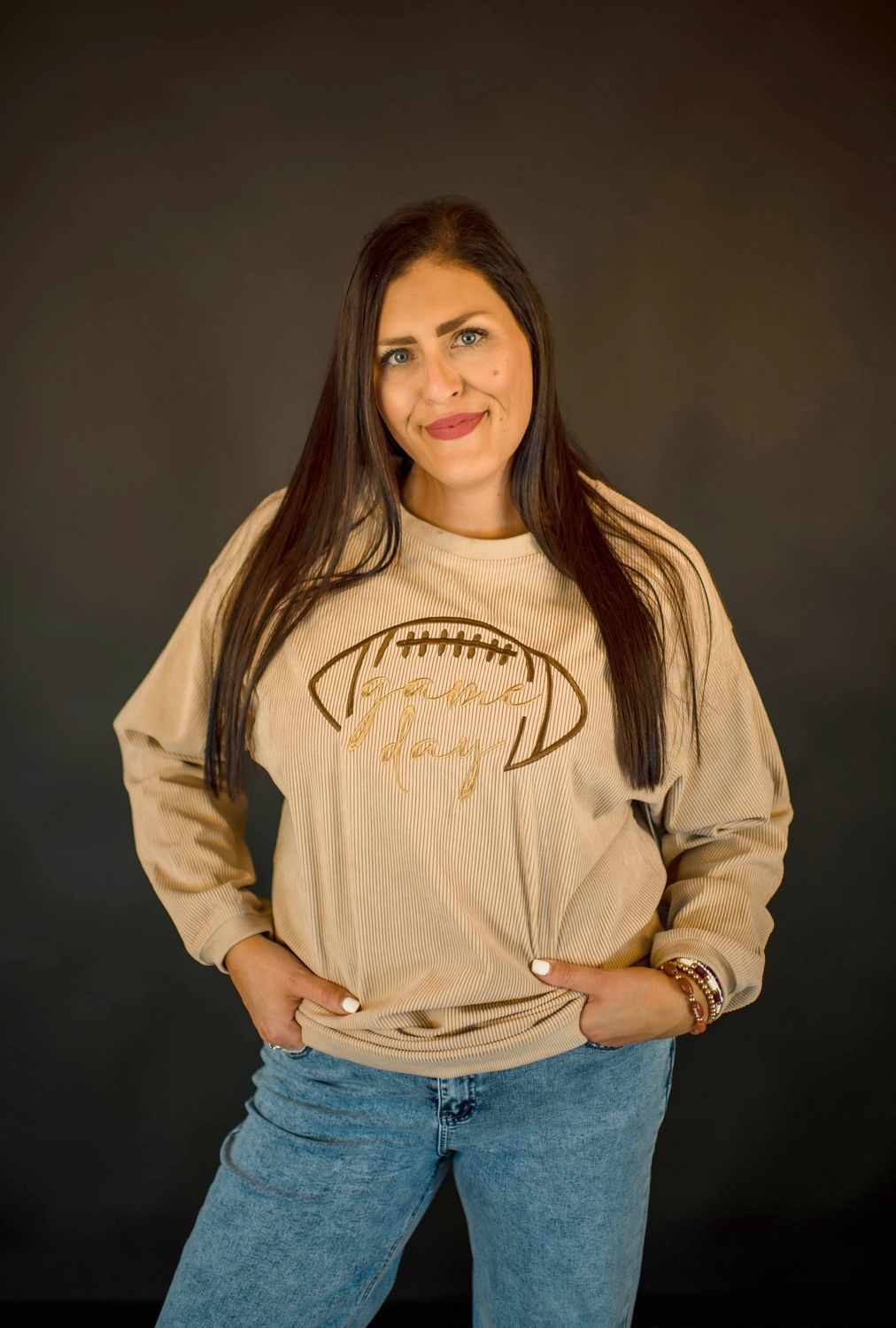 Tan Gameday Sweater