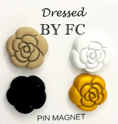 4 Flowers Mat: Taupe, White, Black and Gold 4 Flowers Mat: Taupe, White, Black and Gold