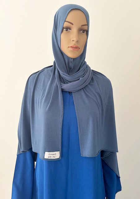 Viscose Scarf Steal Blue