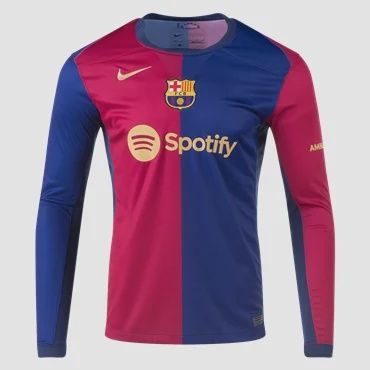 24/25 Nike Barcelona &#39;Long Sleeve&#39; Home Adult Jersey