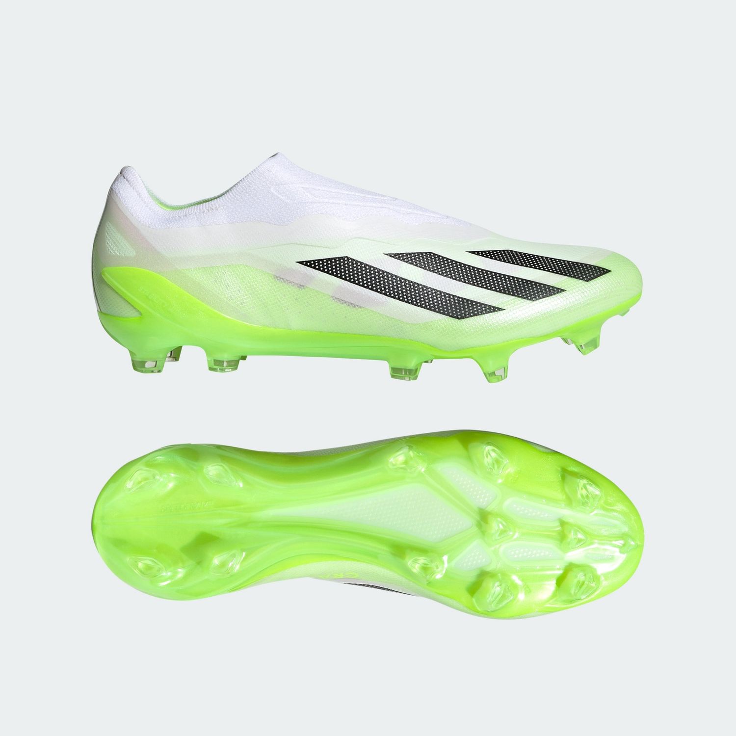 Adidas X Crazyfast.1 LL FG, Size/Color: 9.5 - White/Core Black/Lucid Lemon