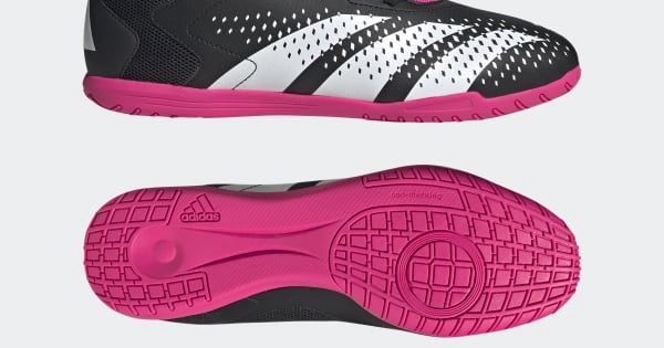 Adidas Predator Accuracy.4 IN, Size/Color: 7 - Black/White/Pink