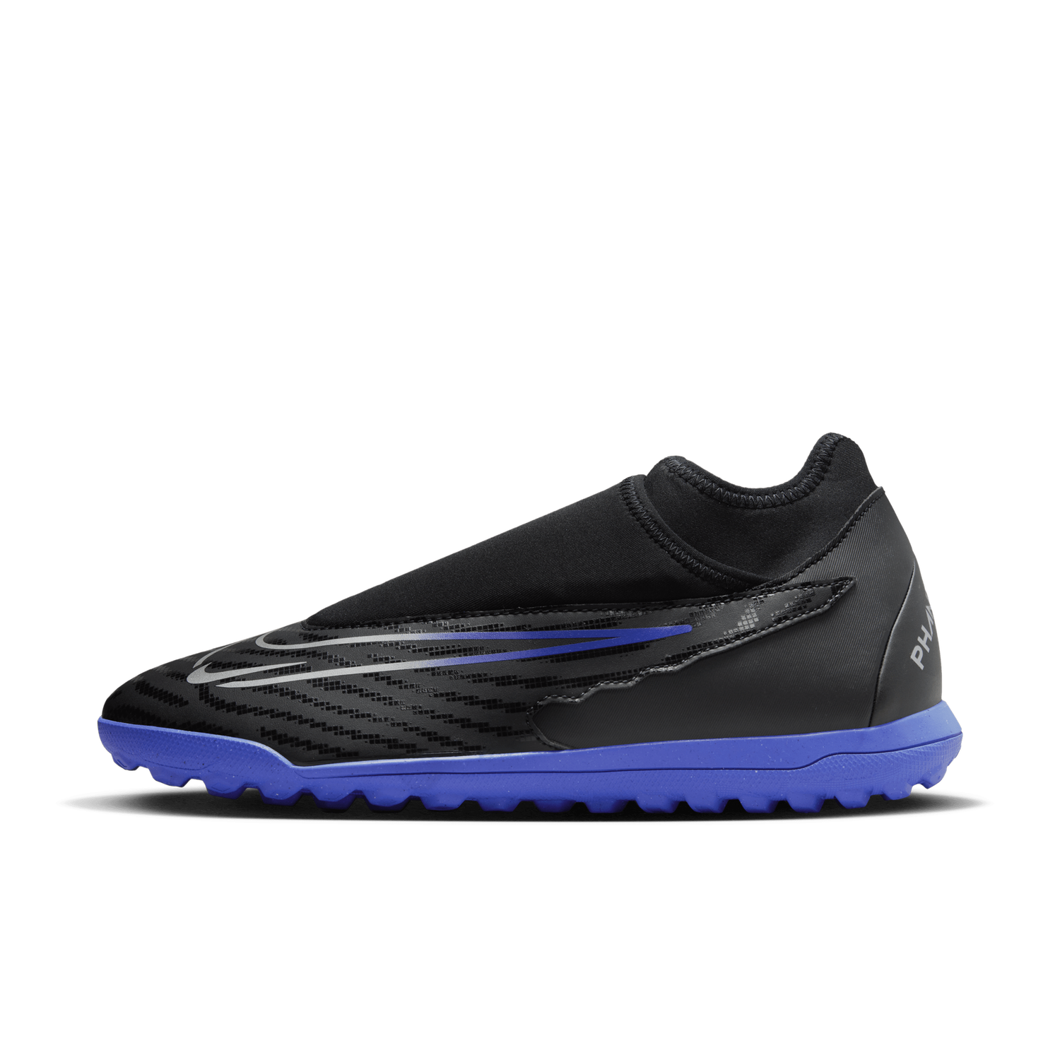 Nike Phantom GX Club DF TF, Size/Color: 7 - Black/Chrome/Hyper Royal