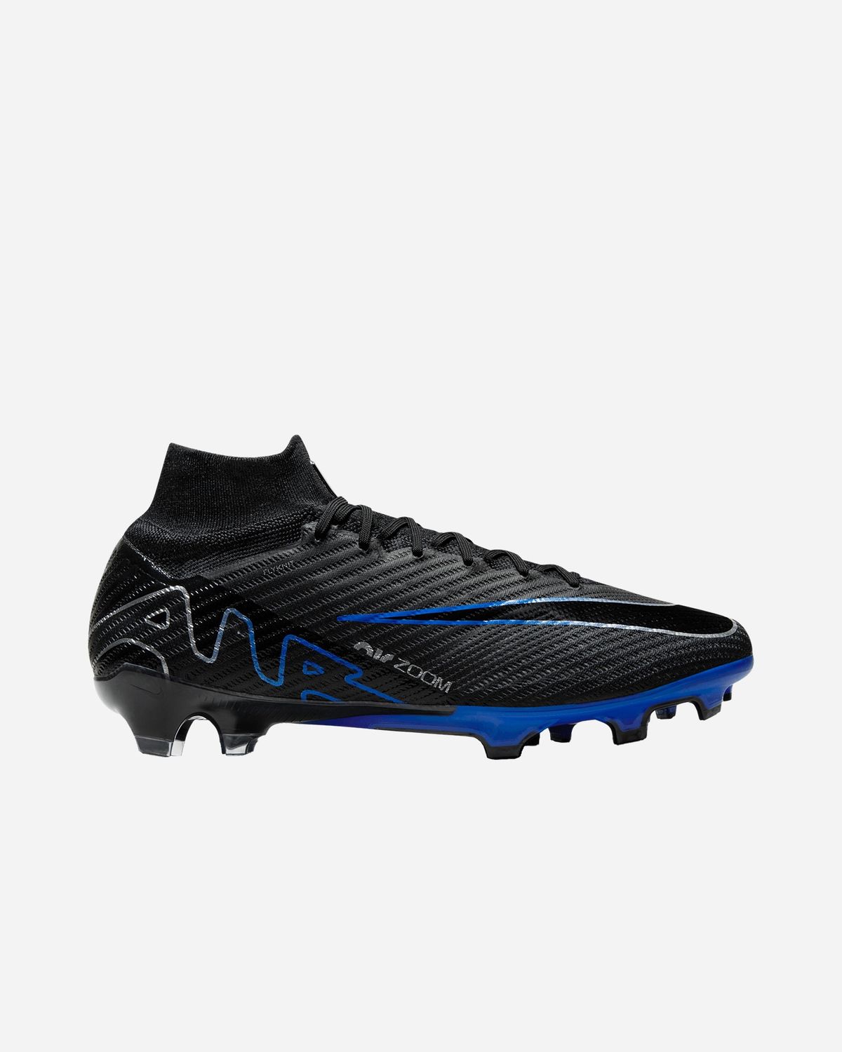 Nike Zoom Superfly 9 Elite FG, Size/Color: 10 - Black/Chrome/Hyper Royal