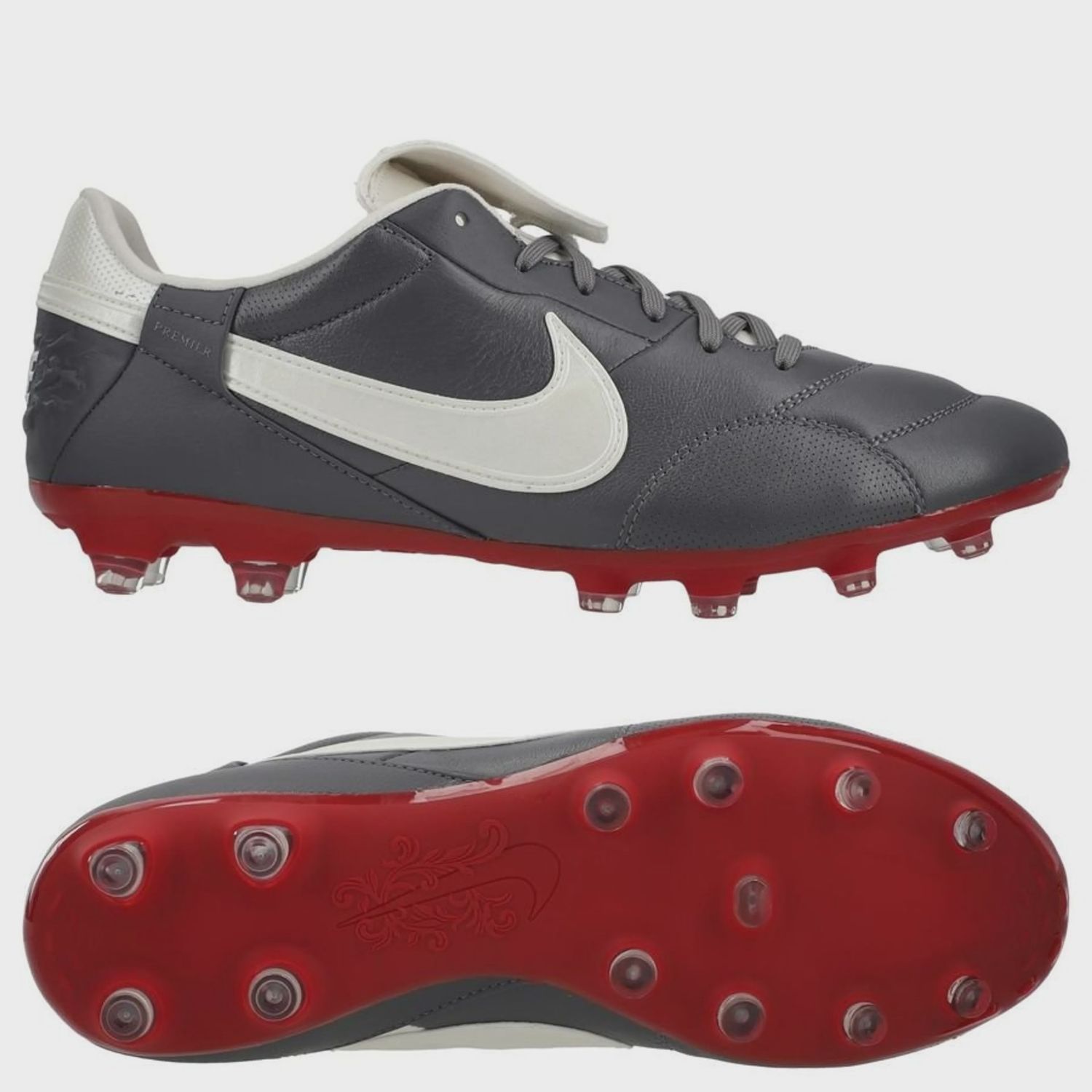 The Nike Premier III FG, Size/Color: - Light Graphite/Metallic Summit/White/Varsity Red
