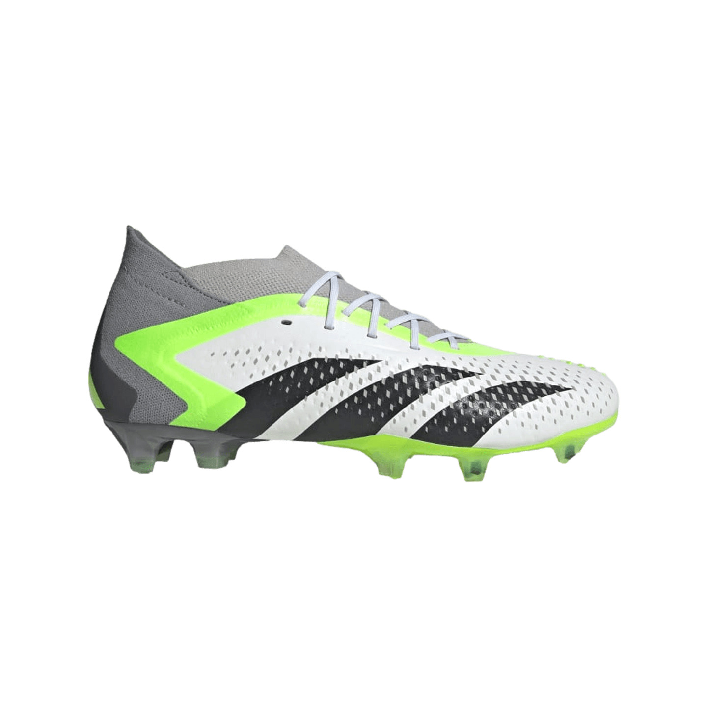 Adidas Predator Accuracy.1 FG, Size/Color: 7.5 - White/Core Black/Lucid Lemon