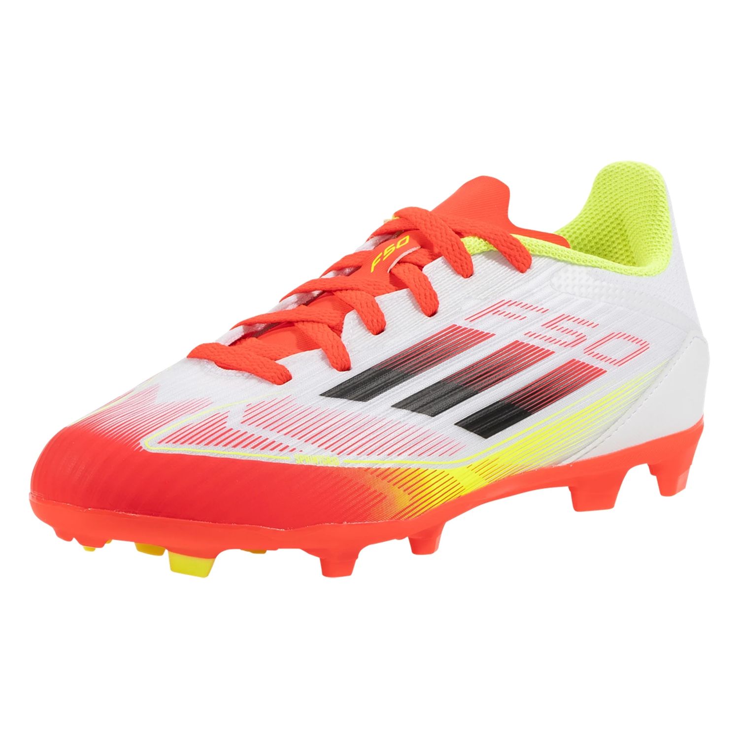 Adidas F50 Messi Club TF Adult, Size/Color: 6.5 - White/Lucid Red/Silver Metallic