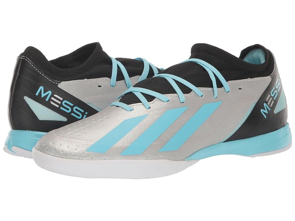 Adidas X Crazyfast Messi.3 IN, Size/Color: 10.5 - Silver Metallic/Bliss Blue/Core Black