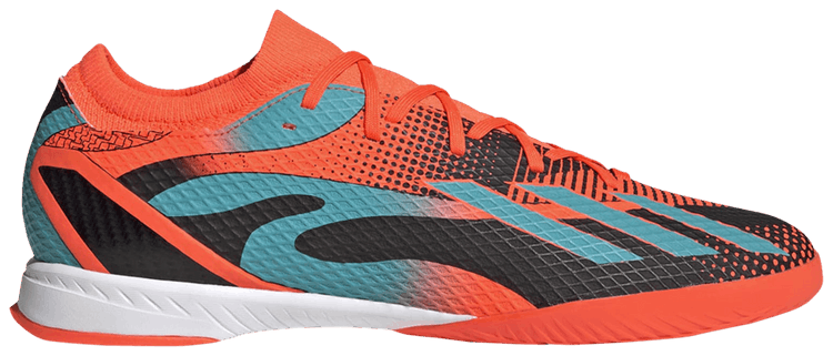 Adidas X Speedportal Messi.3 IN, Size/Color: 9 - Orange/Mint/Black
