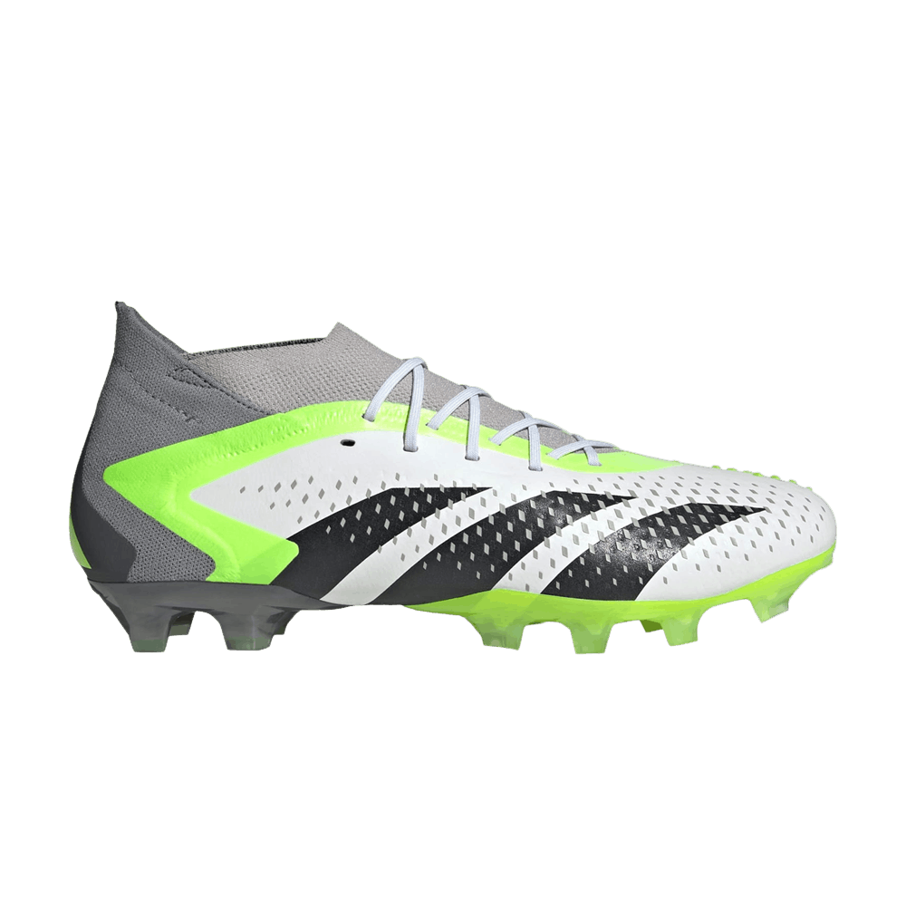 Adidas Predator Accuracy.1 AG, Size/Color: 10.5 - White/Core Black/Lucid Lemon