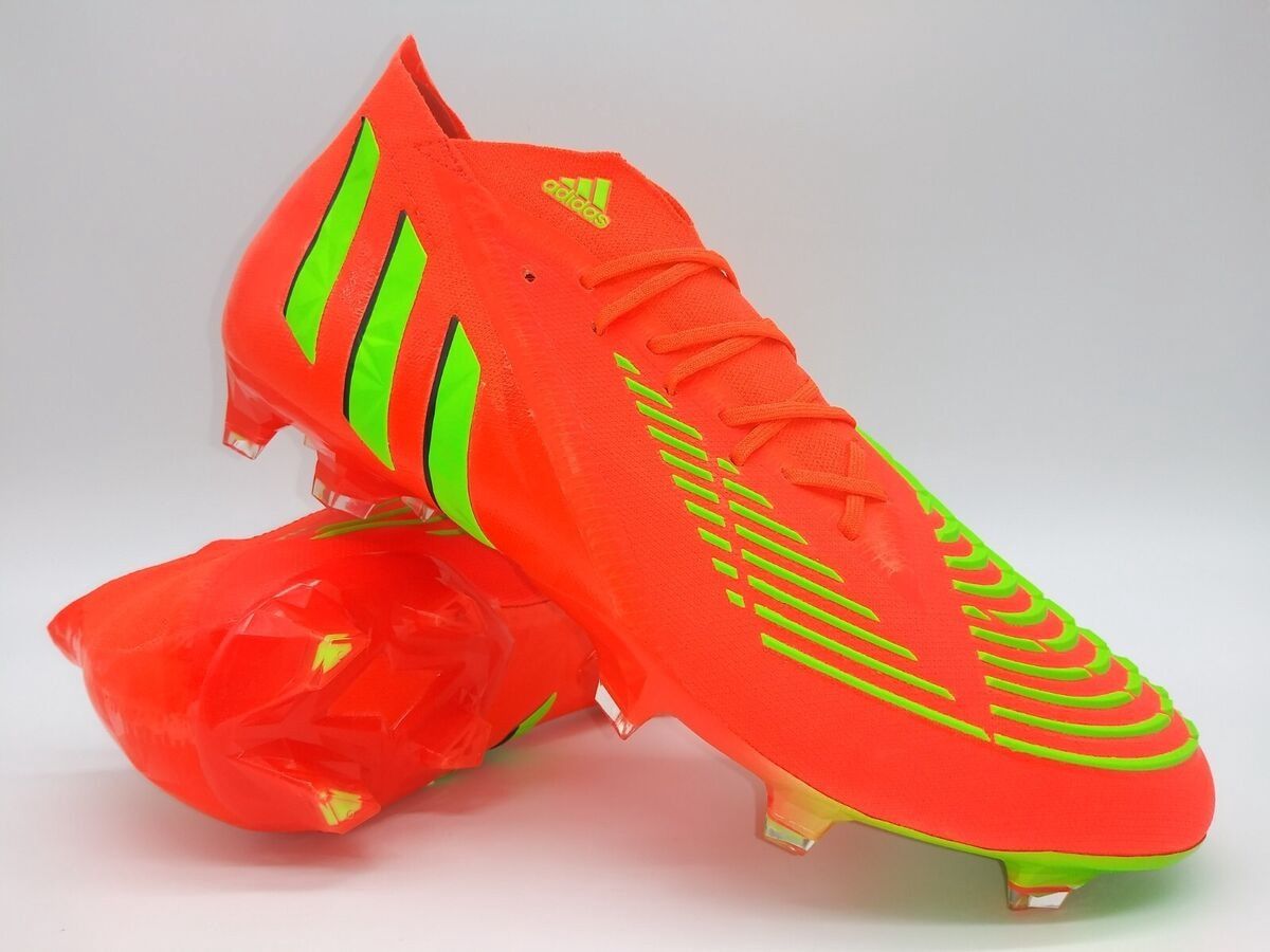 Adidas Predator Edge.1 FG, Size/Color: 10.5 - Orange/Lime