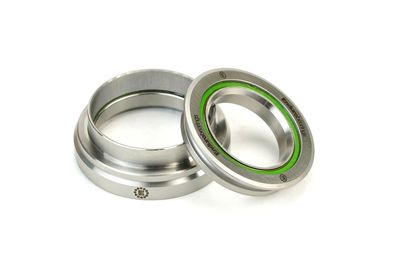 Enduro, MAXhit Tapered External (Lower) Headset, Zero Stack, 44/44mm ID w/Tapered Steerer, Stainless Steel Integrated Bearings
