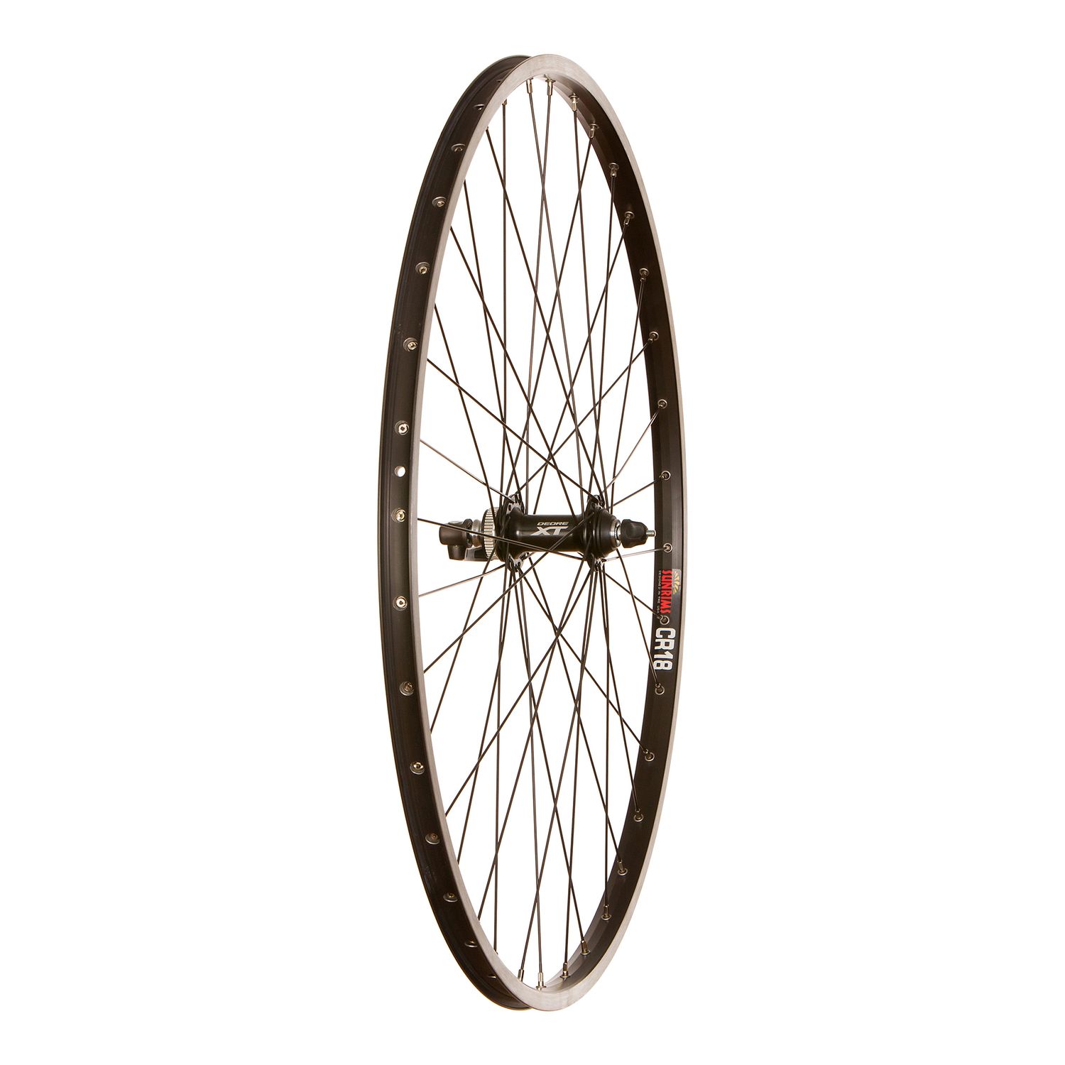 Wheel Shop, Front, SunRingle CR18 / Shimano XT M8000, Wheel, 700C / 622, 36H, QR, 100mm, Rim and Disc CL
