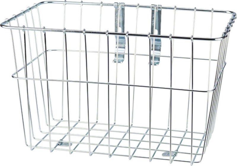 Wald, Basket, #1352 Grocery Basket, Silver, Up to 31.8mm, Adjustable