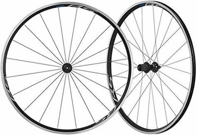 Shimano, Wheelset, F+R, WH-RS100, F:20H/R:24H, HG11, OLD:100/130R, Clincher, Black