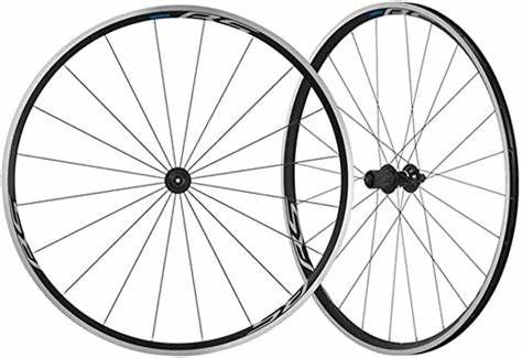 Shimano, Wheelset, F+R, WH-RS100, F:20H/R:24H, HG11, OLD:100/130R, Clincher, Black