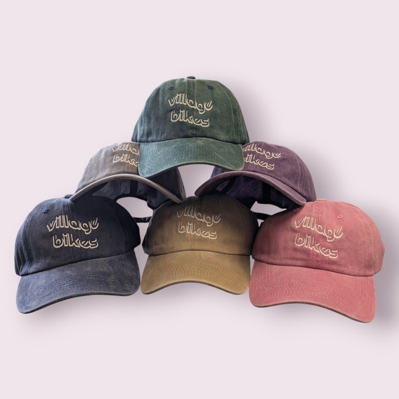 Village Bikes, Hat, Wavy, Assorted Acid Wash