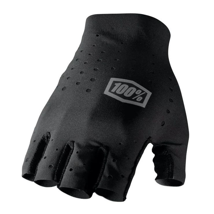100%, Sling Short Finger, Gloves, Color: Black, Size: S