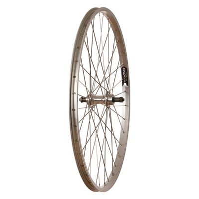 Wheel Shop, Rear Wheel, 26" EVO E-Tour 20 Silver / Stainless, 36H, QR, Freewheel, 135mm