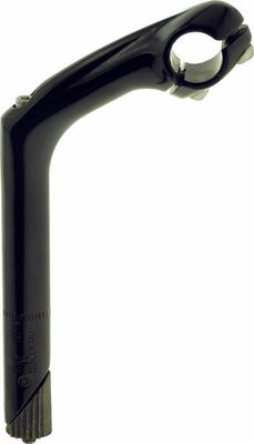 49n, Stem, Quill Stem, 1 1/8" Steer, 25.4mm, 100mm, Black