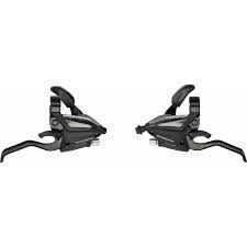 Shimano, Shift/Brake Lever, Set, ST-EF500 3 x 8-Speed, Black