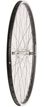 Wheel Shop, Rear 27.5" Wheel, 36H Black Alloy Double Wall Evo E Tour 19/ Silver Formula FM-31 QR FW Hub, Stainless Spokes