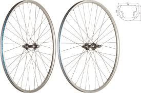 49n, Wheel, Front, 27 1/4" (630), Rim Brake, Nutted Axle, Silver